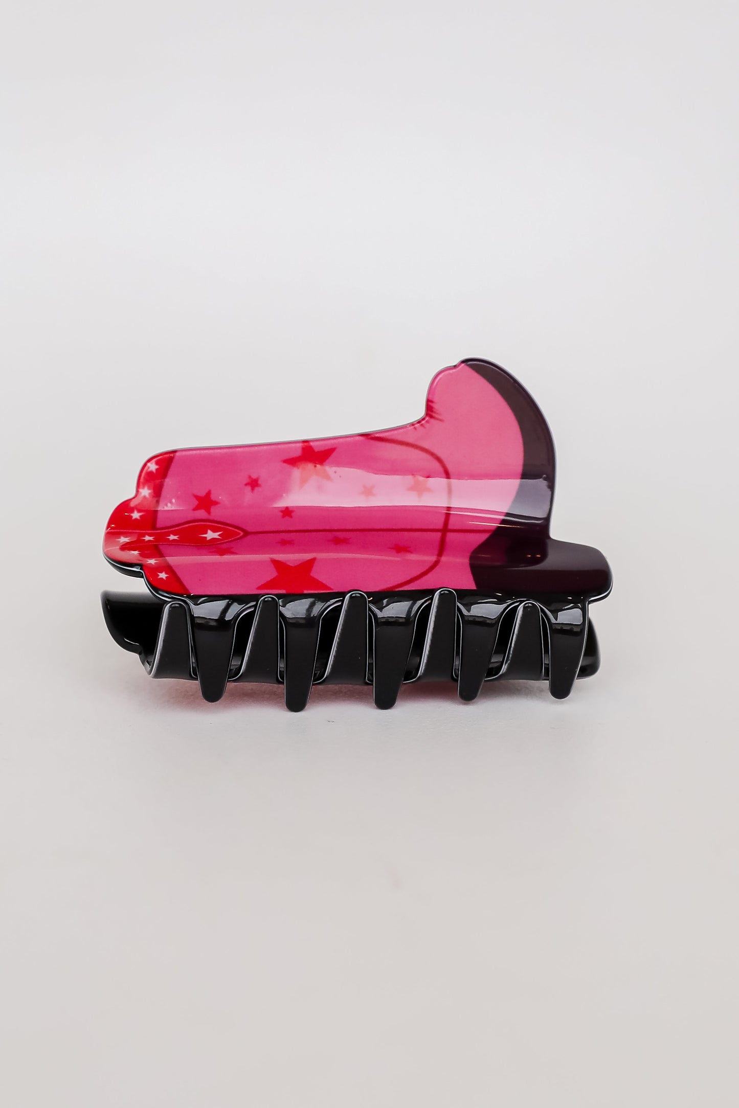 FINAL SALE - Gone Out West Pink Cowboy Boot Claw Hair Clip