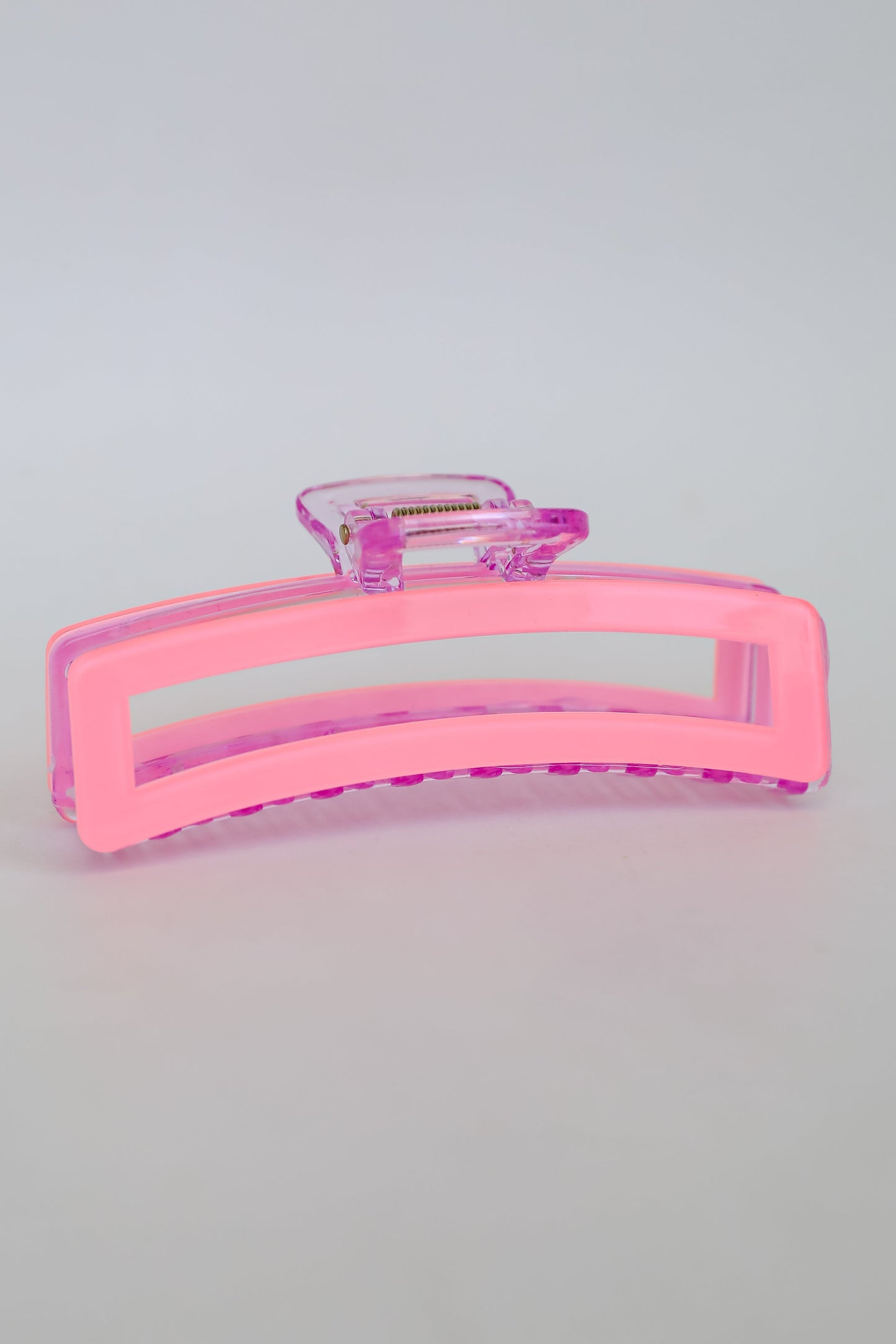 FINAL SALE - Stylish Radiance Pink Acrylic Claw Hair Clip