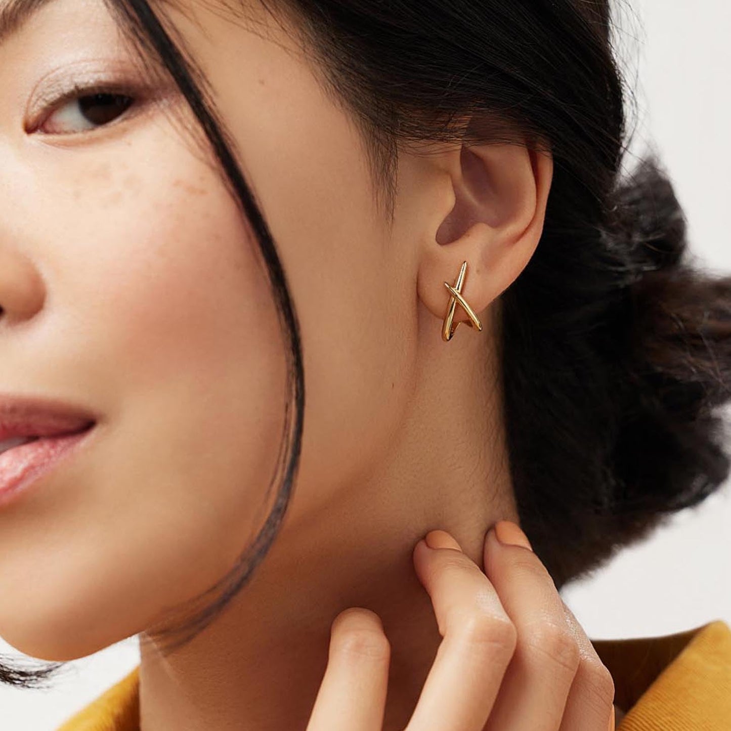 Gold Earrings for Women Trendy,14K Gold Stud Earrings Dainty Earrings Simple Minimalist Gold Earrings Hypoallergenic Earring for Women Gifts