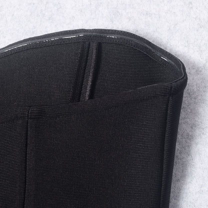 2024 Summer Cross-border Hepburn style little black dress high-end bandage dress diamond tube top sexy hot girl short skirt