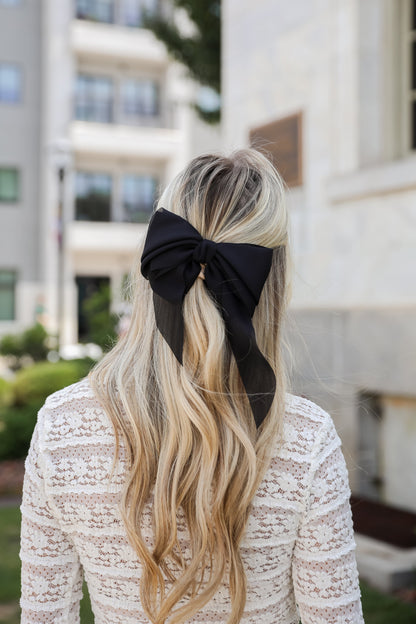 FINAL SALE - Luxe Poise Bow Hair Clip