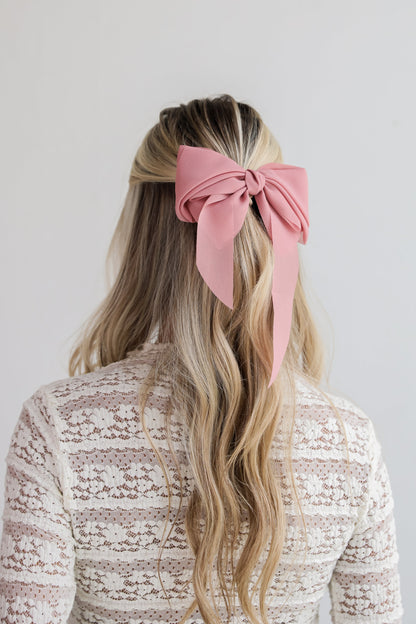 FINAL SALE - Luxe Poise Bow Hair Clip