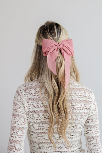 FINAL SALE - Luxe Poise Bow Hair Clip