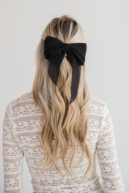FINAL SALE - Luxe Poise Bow Hair Clip
