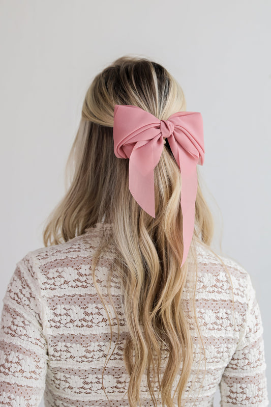 FINAL SALE - Luxe Poise Bow Hair Clip